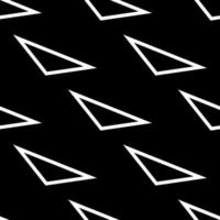 triangles seamless pattern. geometric shapes on a black background. textile ornament, wallpaper vector