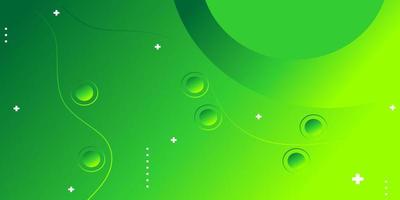 Fresh and natural green background with curved lines and circles. design for website, banner, landing page vector