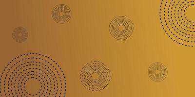 brown abstract geometric design with circle elements. design for poster, web, flyer vector