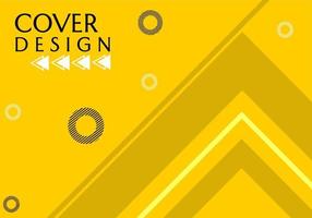 yellow cover design with straight line pattern elements. design for banner, poster, web vector