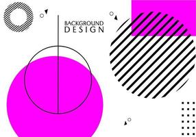 diseño de fondo abstracto geométrico de color rosa blanco con elementos de forma de círculo y línea. diseño para banner, página de destino, sitio web vector