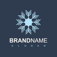 Snowflake Logo For Frozen Product, Technology And Cooler