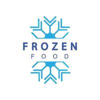 Frozen Food Logo Design Template vector