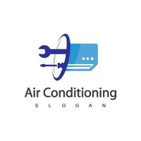 Air Conditioning Logo, HVAC Logo Concept vector