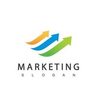 plantilla de diseño de logotipo de negocios y marketing vector