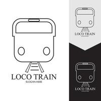 Train icon vector background