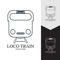 Train icon vector background