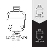 Train icon vector background