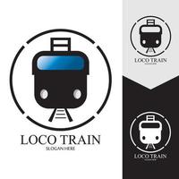 Train icon vector background