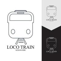 Train icon vector background