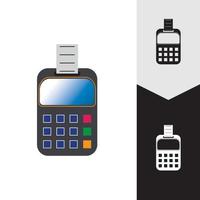 máquina de tarjeta de crédito. cajero automático por dinero. ilustración de terminal de pago vector