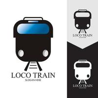 Train icon vector background