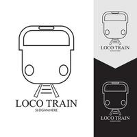 Train icon vector background