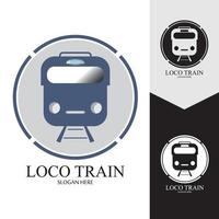 Train icon vector background