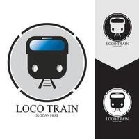 Train icon vector background