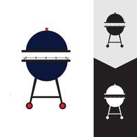 ilustración de vector de icono de barbacoa