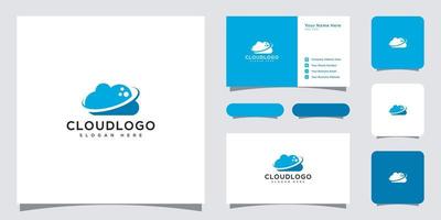 cloud technology vector template design