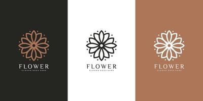 nature flower logo premium vector