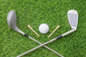 Sport objects related to golf equipment photo