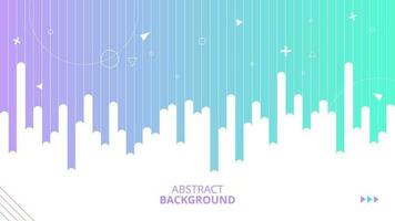 rainbow abstract background with geometric ornaments vector