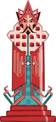 Game chess king colorful drawing illustration symbol