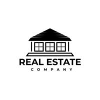 Line style house illustration design logo, symbol, icon, real estate template vector
