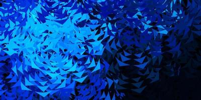 Dark blue vector background with polygonal style.