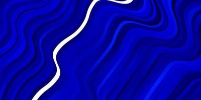 Dark BLUE vector background with bent lines.