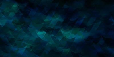 textura de vector azul oscuro con estilo triangular.