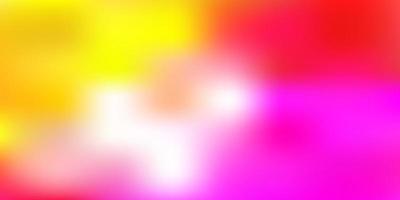 Light pink, yellow vector blurred backdrop.