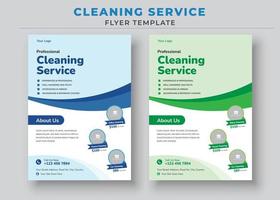 afiche de servicios de limpieza profesional, plantilla de volante de servicios de limpieza, diseño de folleto de afiches, vector editable y listo para imprimir