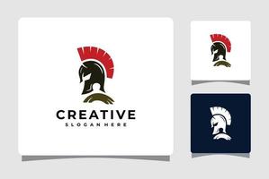 Spartan Helmet Logo Template Design Inspiration vector