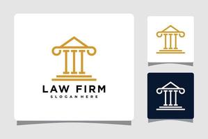Law Firm Pillar Logo Template Design Inspiration vector