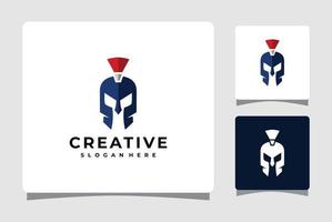 Spartan Helmet Logo Template Design Inspiration vector