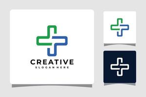 inspiración de diseño de plantilla de logotipo de cruz médica vector