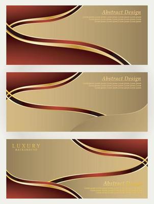 Set template luxury background vector image