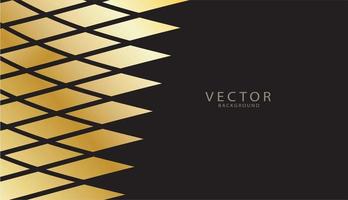 Vector color abstract geometric banner with gold triangle shapes