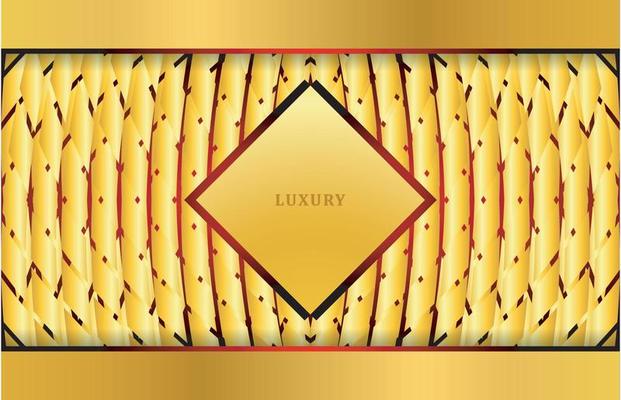 Luxury golden with red black