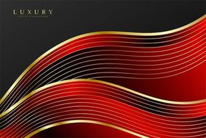 Dark red gold background vector