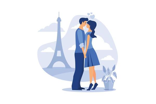 Happy valentine day couple on date. Man give flower woman. Valentine and day, couple and valentines day, happy valentine, couple in love, young couple, love and happy couple, flower and event.