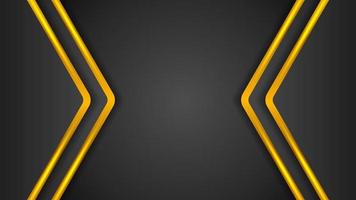 Dark background with gold line ornament vector