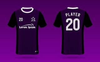 Football jersey template design vector