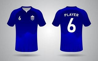 Football jersey template design vector