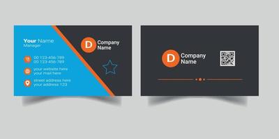 Professional Business Card Design vector