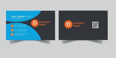 Professional Business Card Design vector