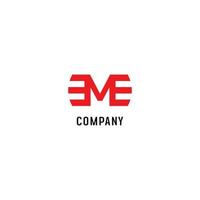 Letter M Alphabet Logo Design Template, EM Abjad, Flat Simple Clean, Red, Lettermark Concept, Strong Bold, Clothing Fashion, Business, Modern vector