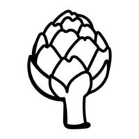 An icon of artichoke editable design vector