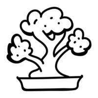 Catch a sight of this beautiful doodle icon of tree vector