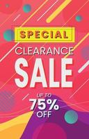 Clearance Sale Poster vector