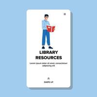 Library resources vector